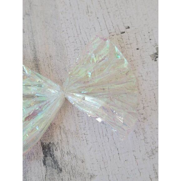 Plastic shiny rainbow bow Xmas Decor figure - Picture 2 of 4